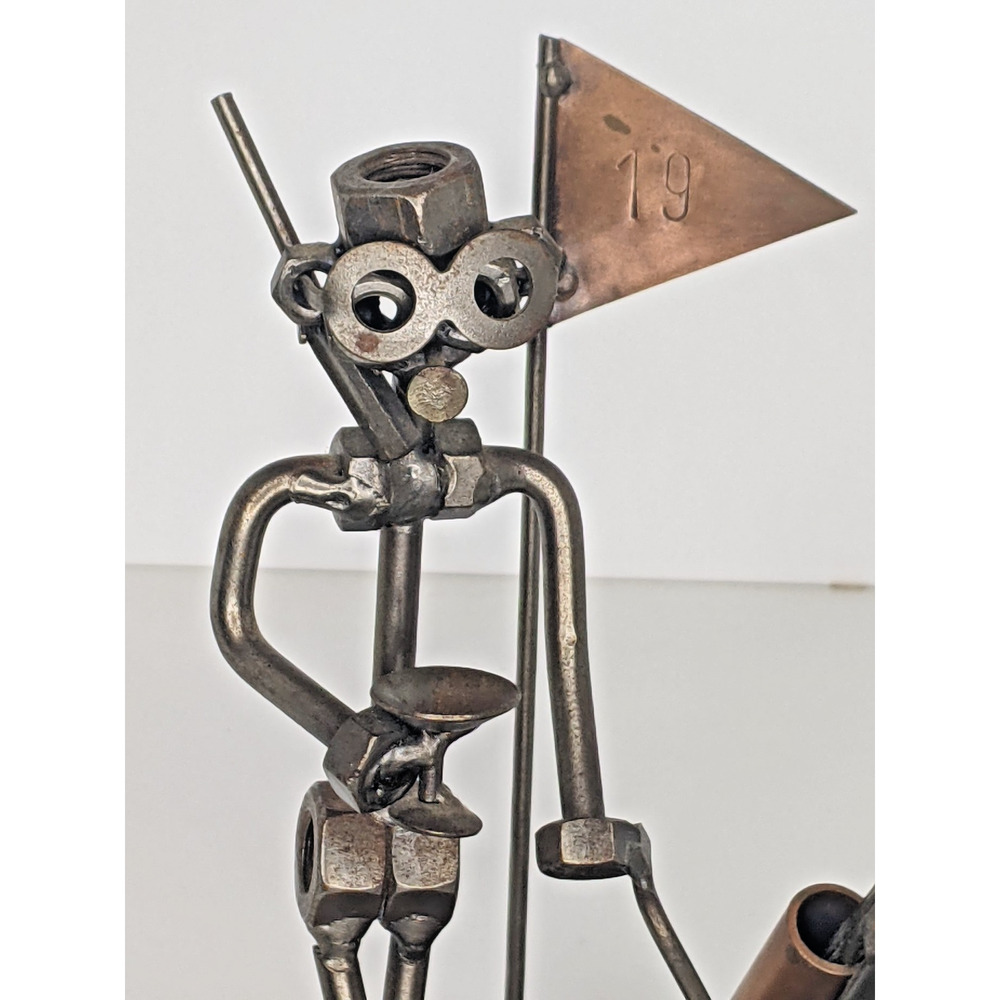 Hinz & Kunst Das Original Metal Art Sculpture Golf 19th Hole Martini Nuts Bolts - Picture 2 of 7